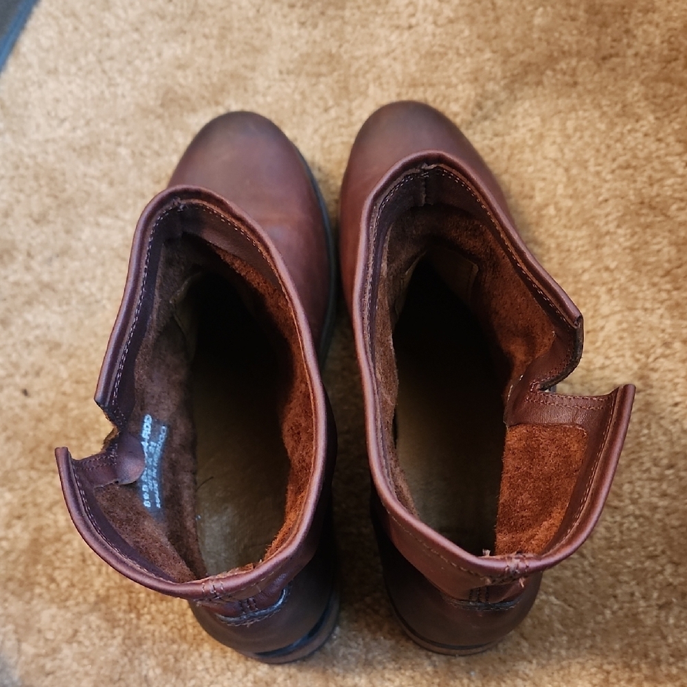 Frye Brown Leather Harness Moto Boots - Picture 10 of 11